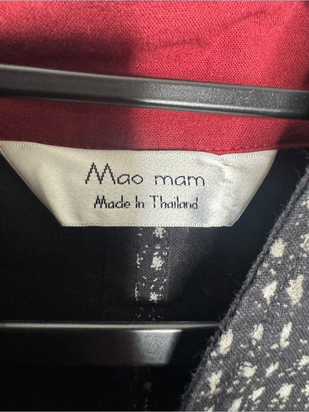 Mao mam geometric kasuri patch oversized indigo jacket grunge y2k asian inspired - Picture 7 of 7